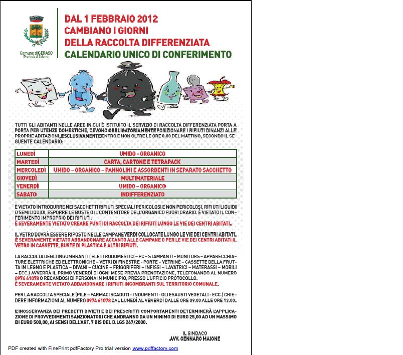 raccolta differenziata raccolta differenziata